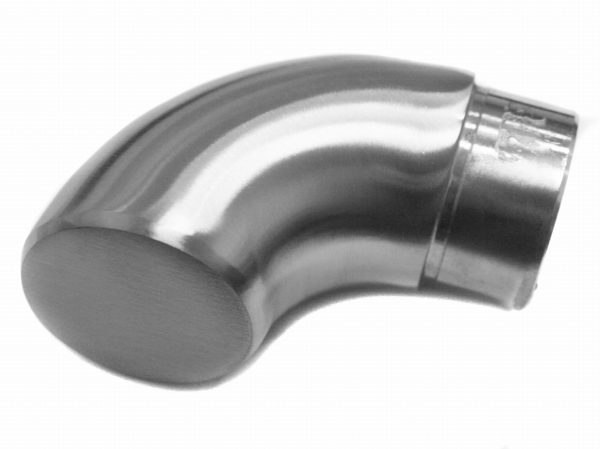 Albue 90° blind for 42,4x2mm, AISI 316, SATIN - Bilde 2