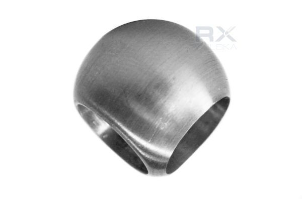Kule - 20 mm, hjørne - for rør 12 mm, AISI 304, SATIN - Bilde 2