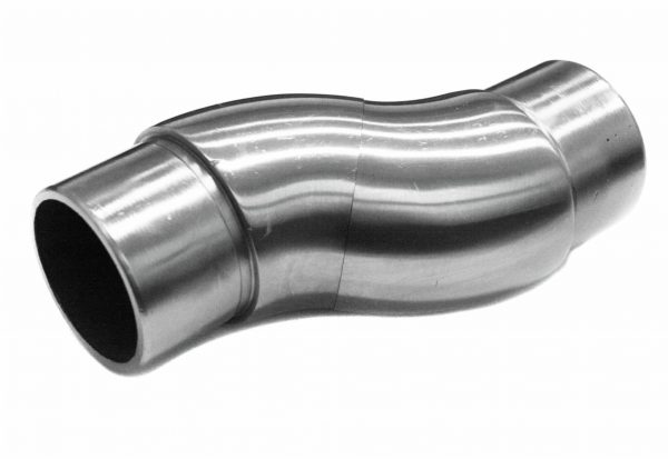 Albue med justerbar vinkel 50,8x1,5mm, AISI 304, SATIN - Bilde 2