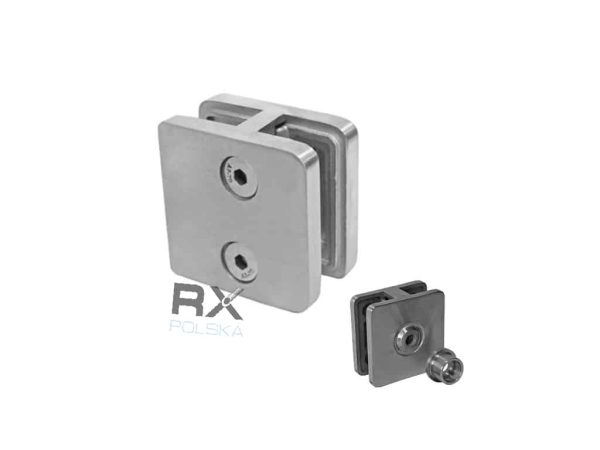 Rørholder, firkantet 180 °, AISI 316, SATIN