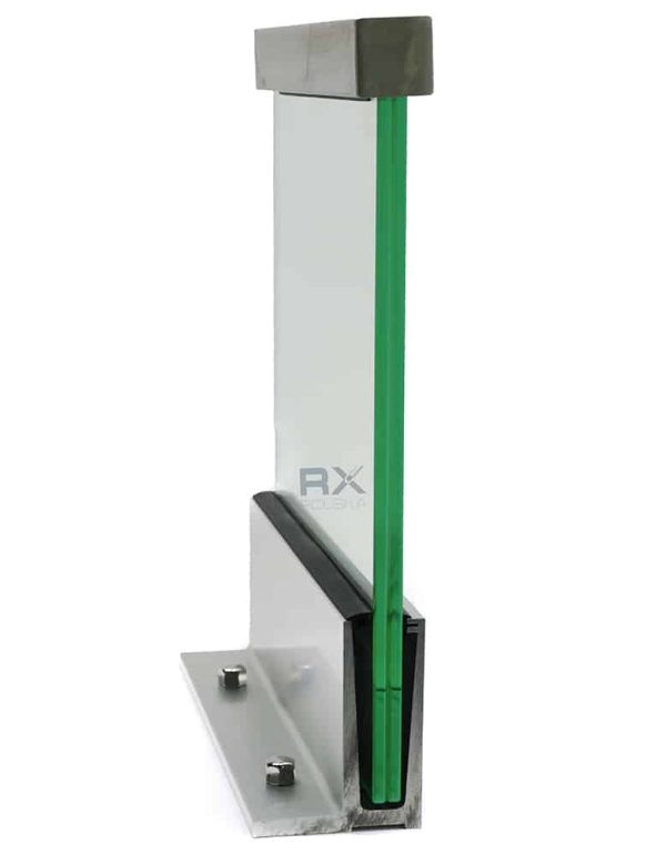 Aluminiumsprofil for glass - festes fra toppen L - Bilde 6