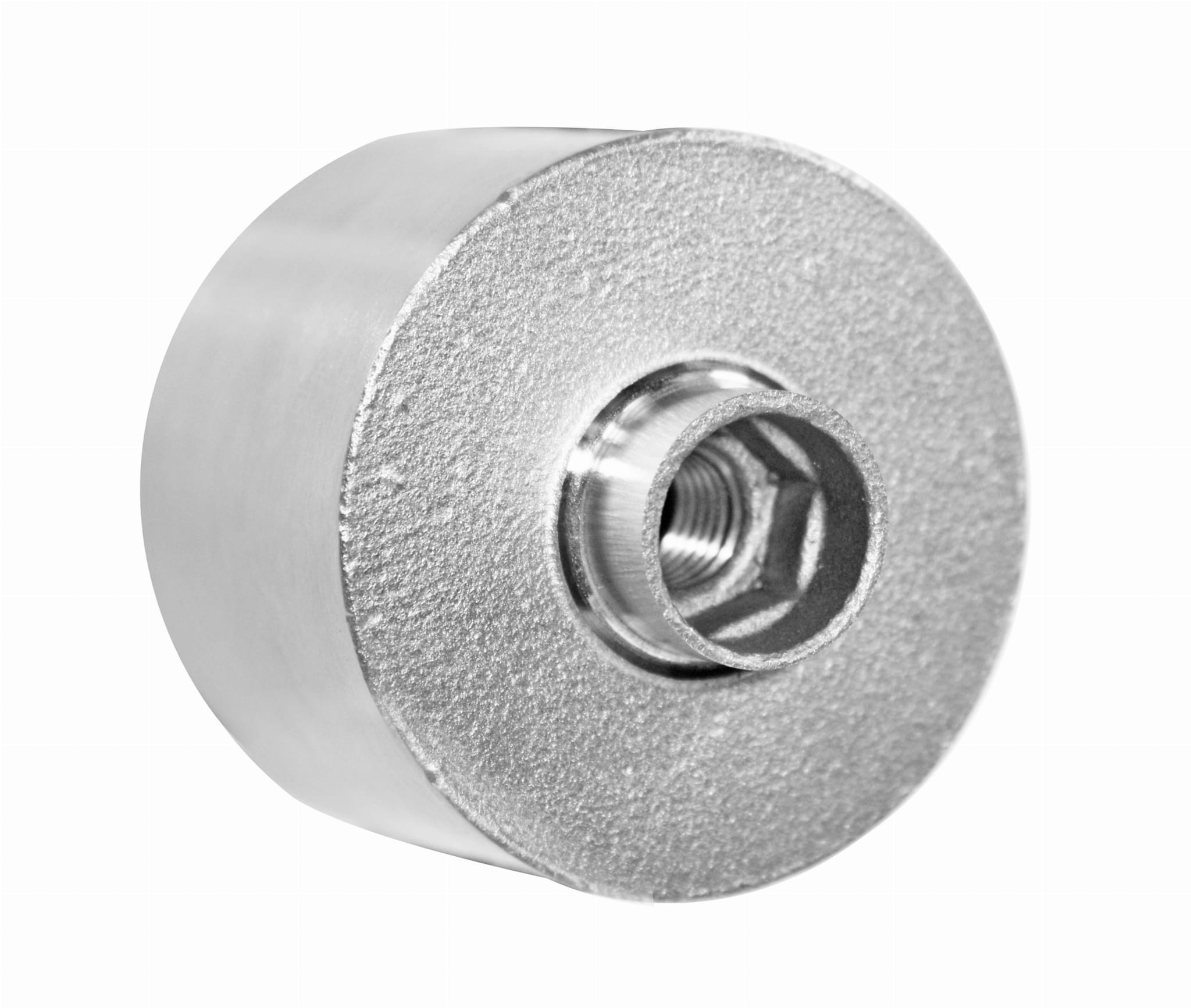 Glassadapter ø50mm, dis. 40mm, med regulering, AISI 316, SATIN - Bilde 4