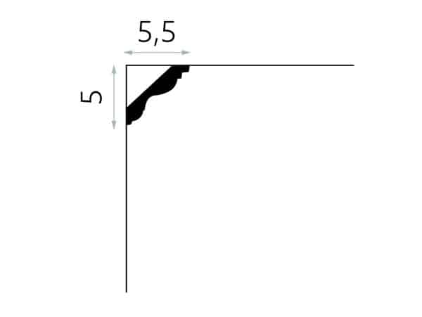 Taklist MDB147 50 X 55 X 2000 MM - Bilde 2