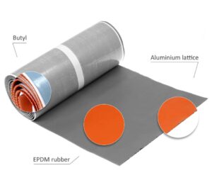 EPDM FORMAFLEX - WAKAFLEX TETTEBÅND 30 CM X 5 METER - TEGLRØD