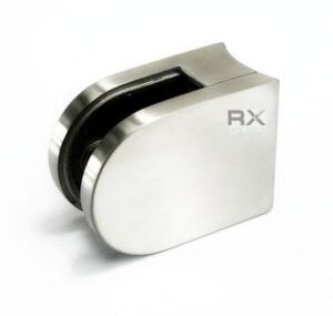 Glassklemme 40x50 for rør 50,8mm, AISI 304, SATIN