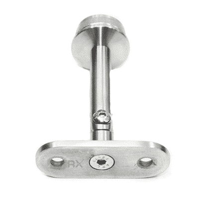 Håndliststøtte 33,7mm / flat, AISI 304, SATIN - Bilde 2