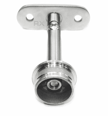 Håndliststøtte 33,7mm / flat, AISI 304, SATIN - Bilde 3