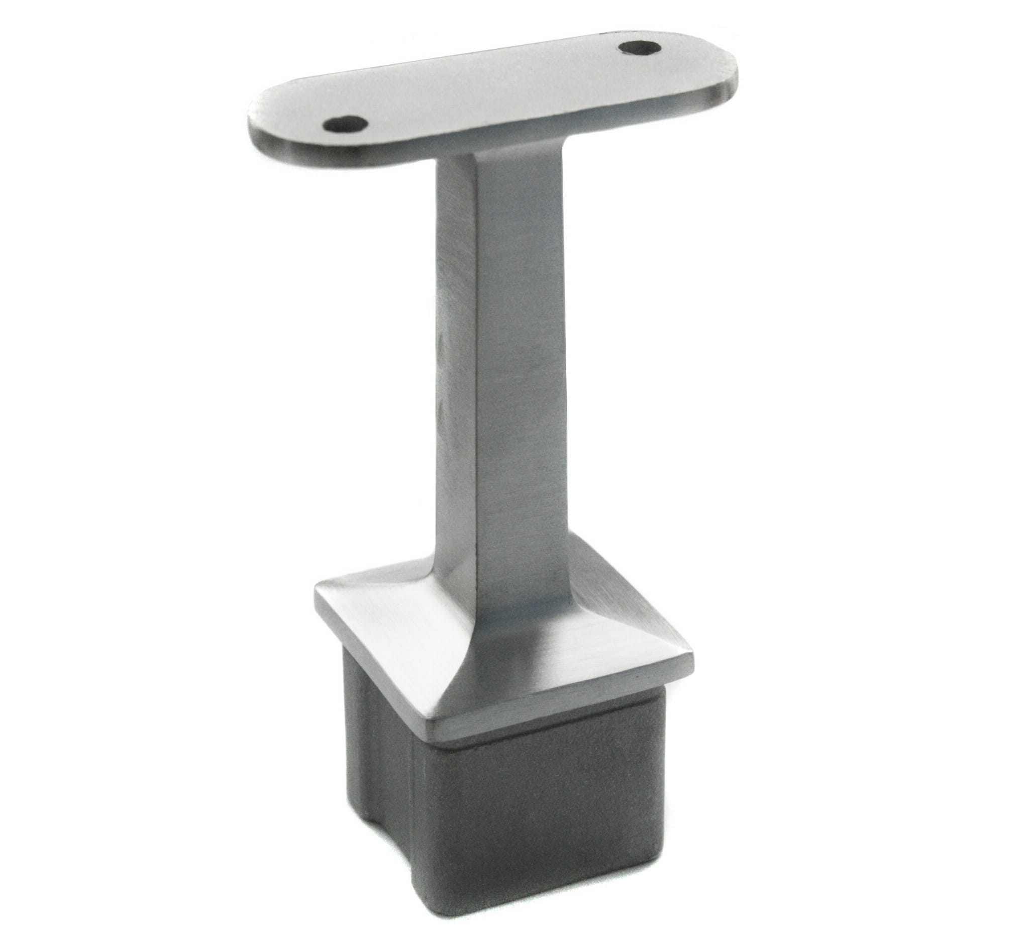 Håndliststøtte 40x40 / flat, AISI 316, SATIN