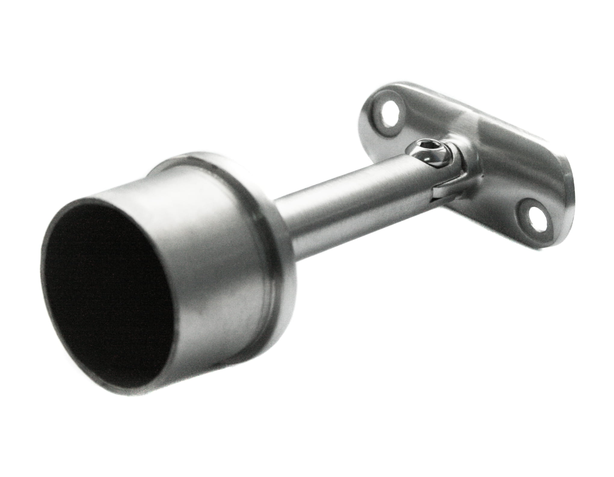 Håndliststøtte 42,4 / 42,4x2 mm, justerbar, AISI 304, SATIN - Bilde 4