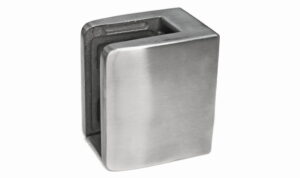 Glassklemme 55x65mm for flat, AISI 304, SATIN