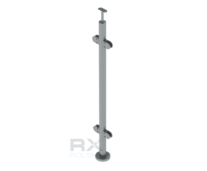 Stolpe Ø 42,4mm TILKOBLING, AISI 304, SATENG