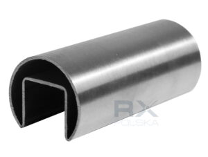 Håndlist 42,4mm for glass AISI 304, SATIN