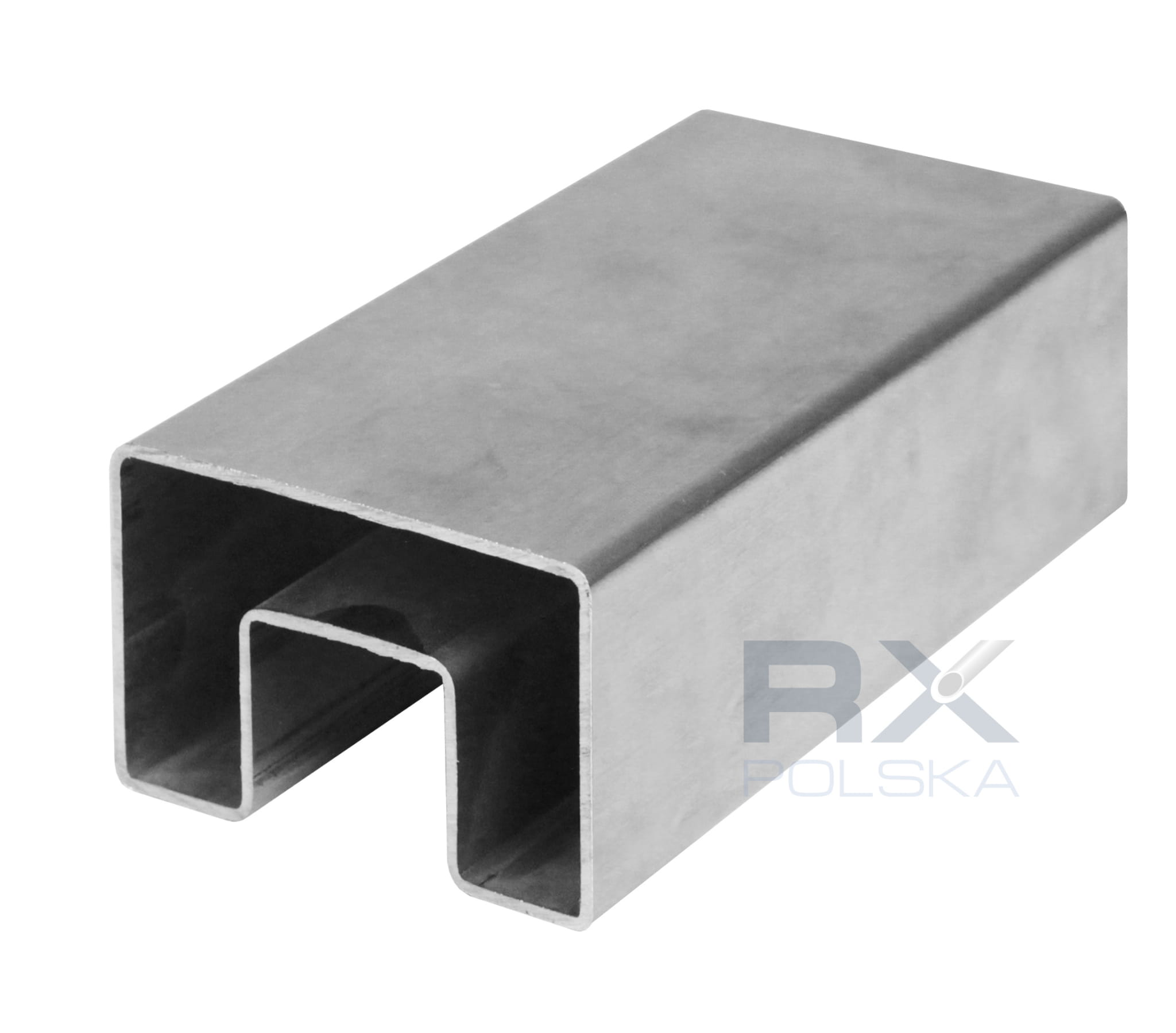Håndlist 60x40mm for glass, AISI 316, SATIN