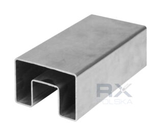 Håndlist 60x40mm for glass, AISI 304