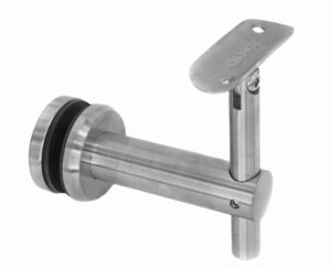 Festehåndlist (rør Ø 48,3 mm) - glass (rotor Ø 50 mm), AISI 304, SATIN