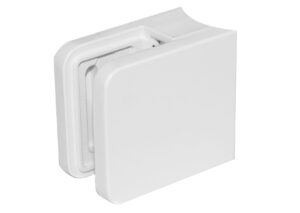 Glassklemme 45x45/42,4mm, ZAMAK, RAL 9003