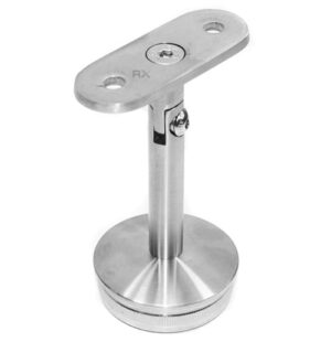 Håndliststøtte 50,8x1,5 / flat, AISI 304, SATIN