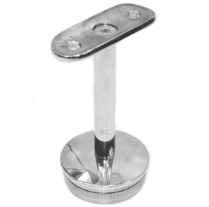 Håndliststøtte 48,3 / 48,3 mm, AISI 304, SPEIL