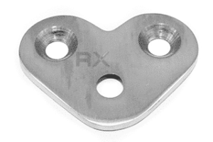 Hjørnefeste til profilen, AISI 304, SATIN