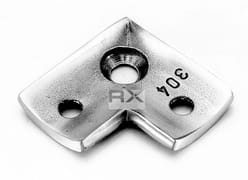 Hjørnebrakett for 50,8 mm, AISI 304, SATIN - Bilde 2