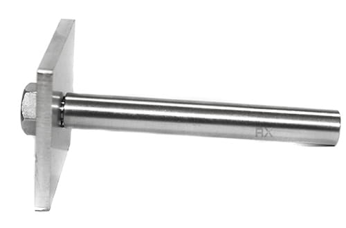 Støtte for rekkverksstolpe 50x50 mm, for sveising, AISI 304, SATIN - Bilde 3