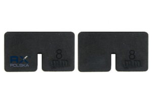 EPDM gummier 8 mm for glassklammer 45x45 mm