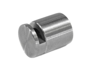 Glassadapter ø16/15mm, for flat, AISI 304, SATIN