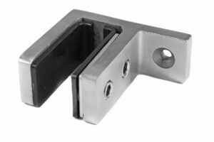Glassklemme 48x65x40mm 16,76-21,52mm, AISI 316, SATIN