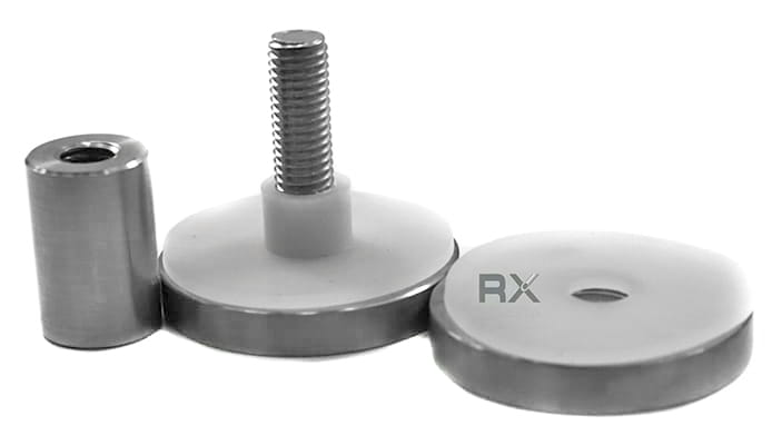 Glassadapter Ø50mm, for flat, med hylse, AISI 304, SZLIF - Bilde 3