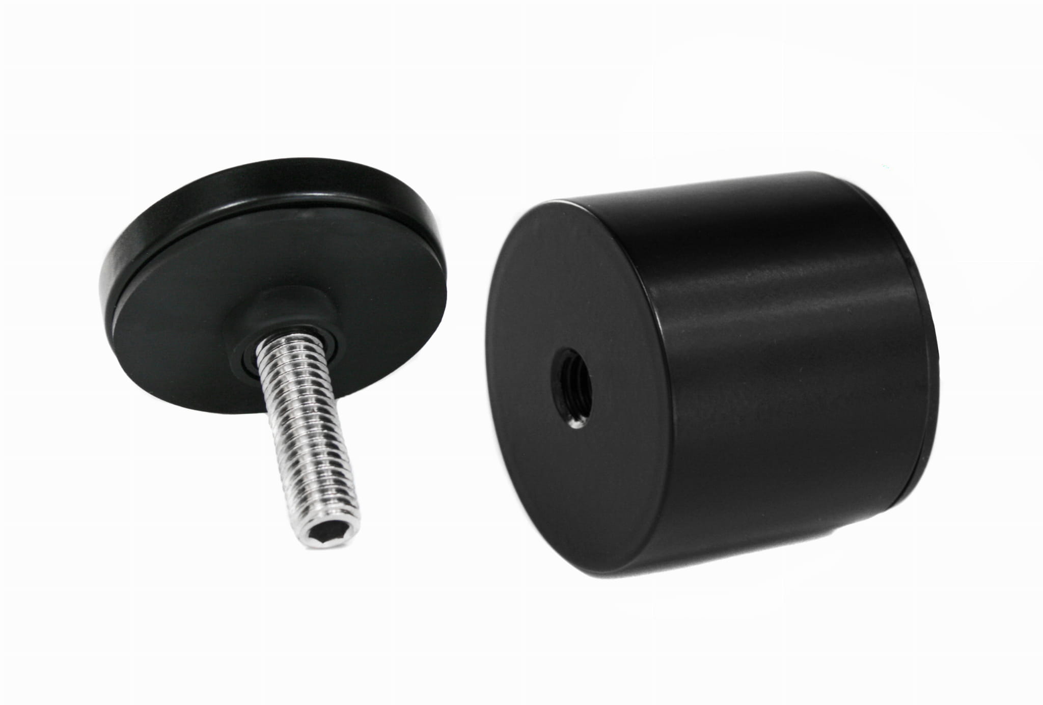 Glassadapter ø50mm, dis. 40mm, med regulering, AISI 304, RAL 9005 matte - Bilde 4