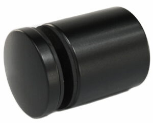 Glassadapter ø50mm, dis. 50mm, gjenget, AISI 304, RAL 9005 matt