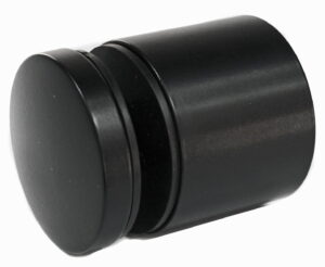 Glassadapter ø50mm, dis. 40mm, med regulering, AISI 304, RAL 9005 matte