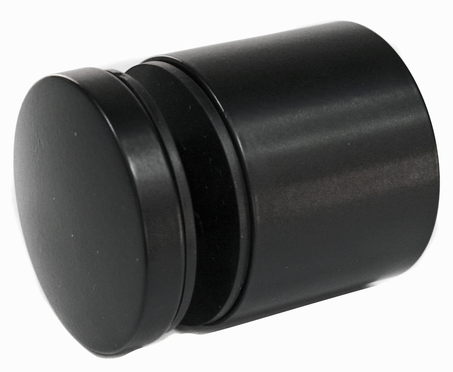 Glassadapter ø50mm, dis. 40mm, med regulering, AISI 304, RAL 9005 matte