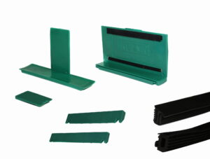 Et sett med gummier og pakninger for glass 20-21,52 mm med JUSTERING av vertikalen