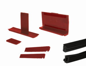 Et sett med gummier og pakninger for glass 12-13,52 mm med JUSTERING av vertikalen