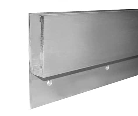 Aluminiumsprofil for glass, sidefeste (Y) / 2,5m - Bilde 2