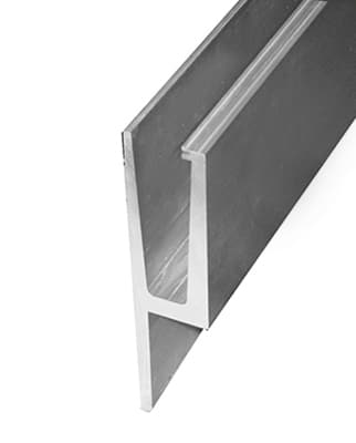 Aluminiumsprofil for glass, sidefeste (Y) / 2,5m - Bilde 5