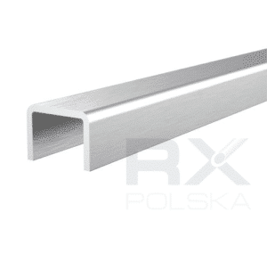 U-profil for glass 17,52 mm, Satin-ELOX, AL / 6m