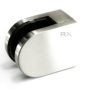 Glassklemme 40x50 for flat, AISI 304, SATIN