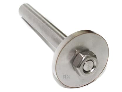 Støtte for rekkverksstolpe Ø 33,7 mm, for sveising, AISI 304, SATIN - Bilde 5