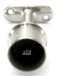 Håndliststøtte 42,4 / 42,4x2 mm, justerbar, AISI 304, SATIN - Bilde 8