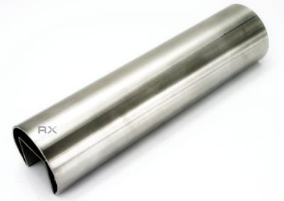 Håndlist - påført glass - Ø 42,4x1,5mm, AISI 304, SPEIL - Bilde 2