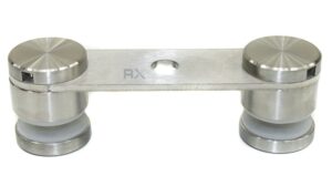 Punktfesteglass - 30 mm med monteringshull 10,5 mm, AISI 304, SATIN