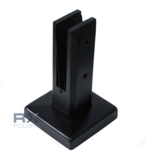 SPIGOT 50x50mm H=182mm Glass 12-17,52mm, AISI 304, RALL 9005