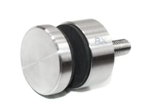 Glassadapter ø30mm x 13mm, for flat, AISI 316, SATIN