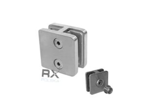 Rørholder, firkantet 180 °, AISI 316, SATIN