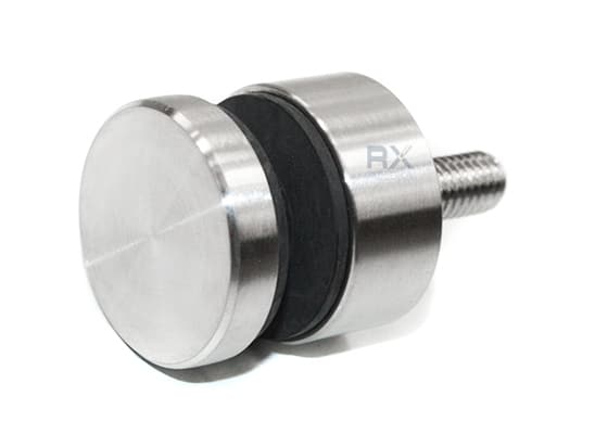 Glassadapter ø30mm x 13mm, for flat, AISI 304, SATIN