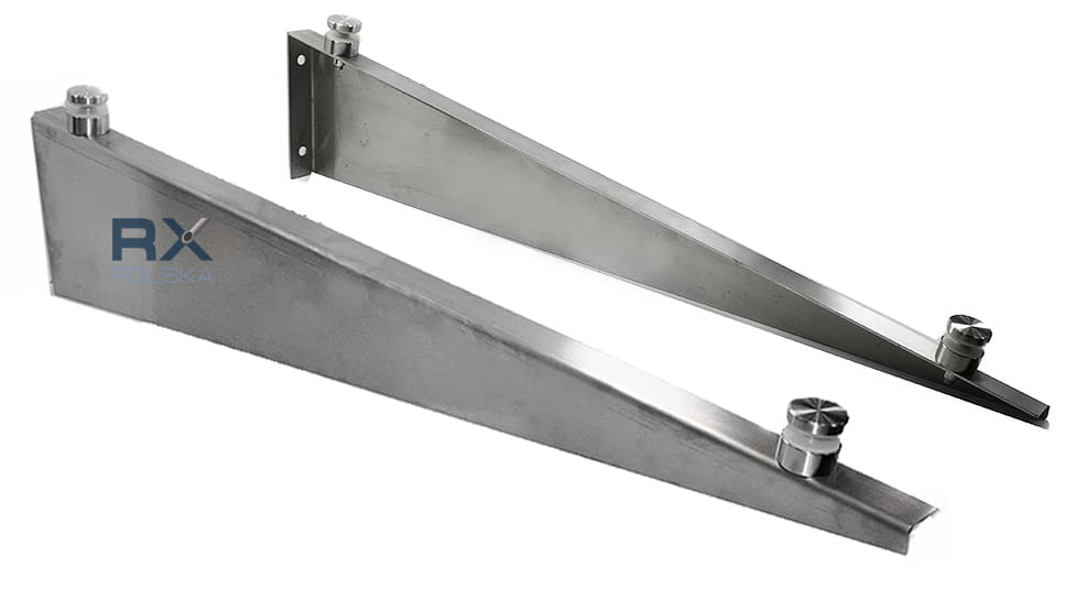 Glassbaldakiner Small Arm, AISI 304, SATIN