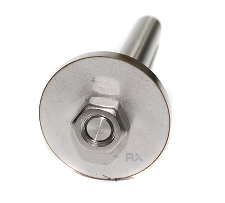 Støtte for rekkverksstolpe Ø 33,7 mm, for sveising, AISI 304, SATIN - Bilde 6