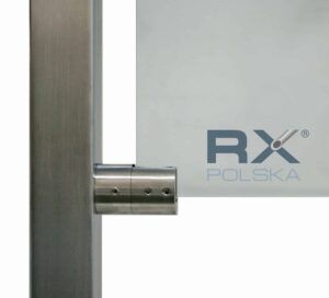 VENSTRE sylindrisk glassklemme, for slett overflate, AISI 316, SATIN